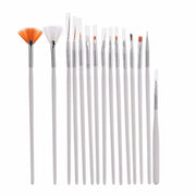 15 PCS / Set Strumenti per nail art Pennelli per manicure Strass Decorazioni per unghie Kit Nrush per unghie Kit penna per pittura per unghie