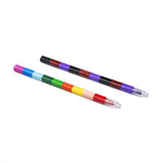 Set 18 pezzi pastelli e pennelli per bambini 12 colori