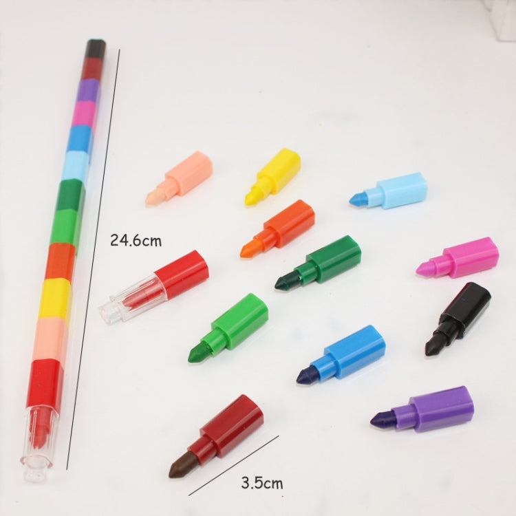Set 18 pezzi pastelli e pennelli per bambini 12 colori