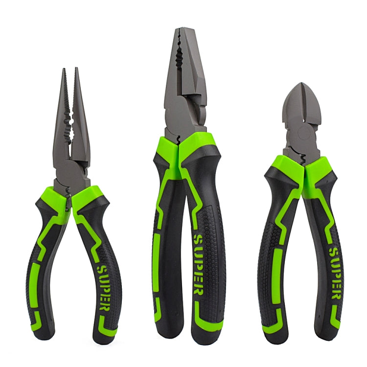 Pinza obliqua a punta metallica multifunzione di livello industriale, Long Nose Pliers 6 Inch, Diagonal Pliers 6 Inch, Wire Cutter 8 Inch