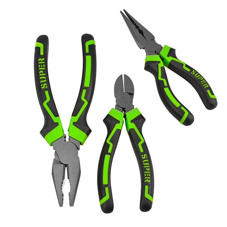Pinza obliqua a punta metallica multifunzione di livello industriale, Long Nose Pliers 6 Inch, Diagonal Pliers 6 Inch, Wire Cutter 8 Inch