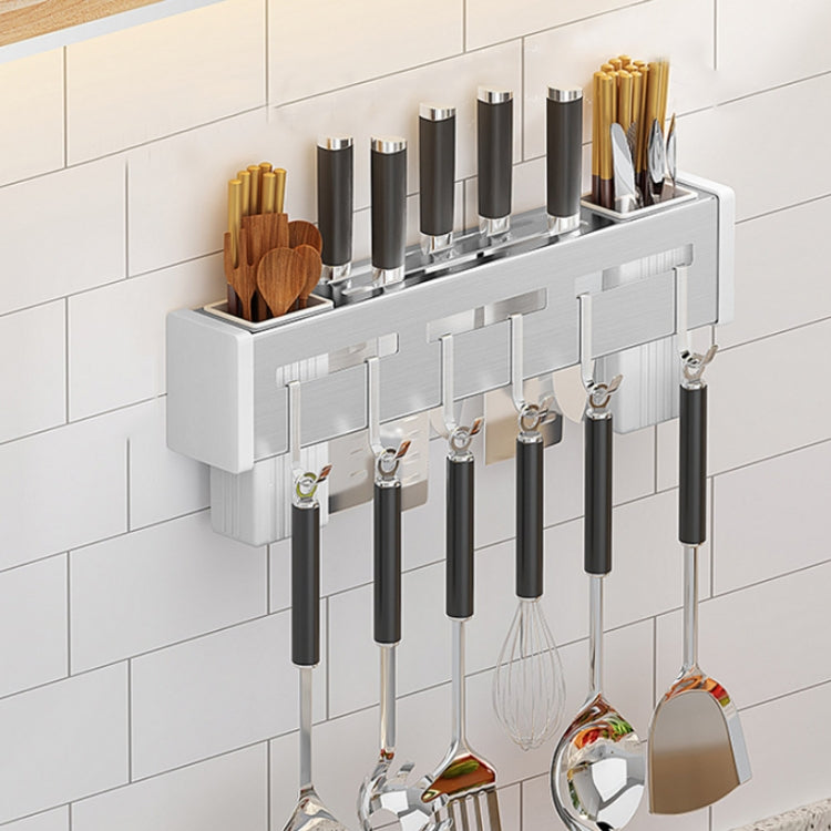 Porta bacchette per punzonatura gratuito a muro da cucina, Brushed 30cm, Brushed 40cm, Brushed 50cm, Brushed 60cm, Black 30cm, Black 40cm, Black 50cm, Black 60cm