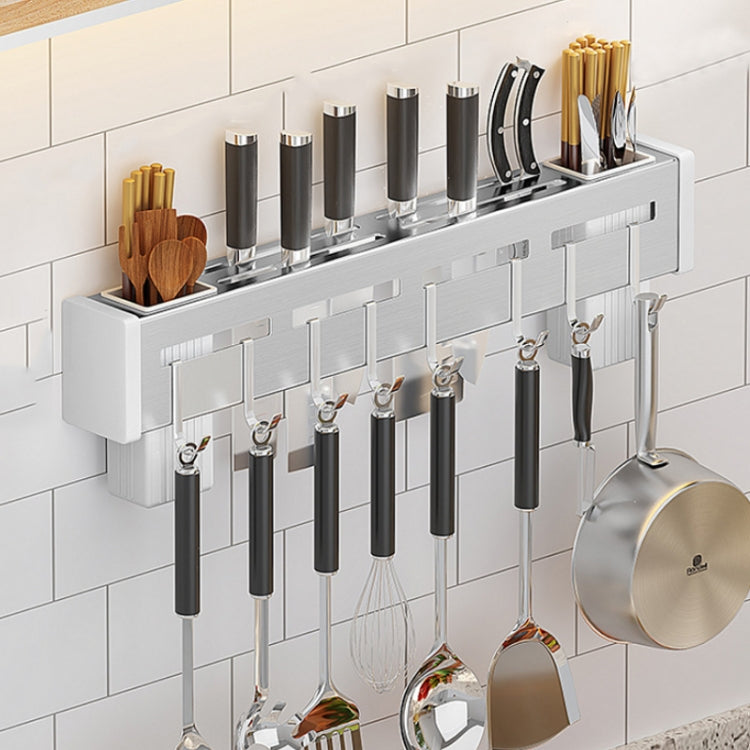 Porta bacchette per punzonatura gratuito a muro da cucina, Brushed 30cm, Brushed 40cm, Brushed 50cm, Brushed 60cm, Black 30cm, Black 40cm, Black 50cm, Black 60cm