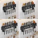 Porta bacchette da cucina in acciaio inox 30-60 cm