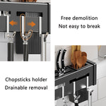 Porta bacchette da cucina in acciaio inox 30-60 cm