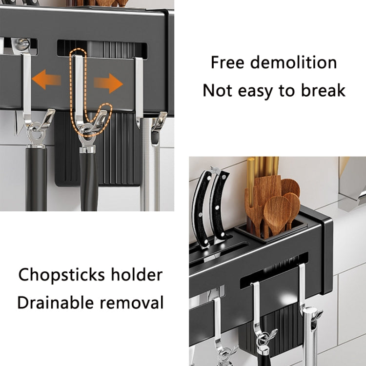 Porta bacchette da cucina in acciaio inox 30-60 cm