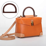 6 accessori per borsa con manico in legno a forma di D., D-shaped Wooden Handle