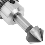 6 in 1 Coltello per smussare a tre bordi da 90 gradi per la lavorazione del legno Fresa per smussare la macchina per smussare i fori, Iron Box, Plastic Bag