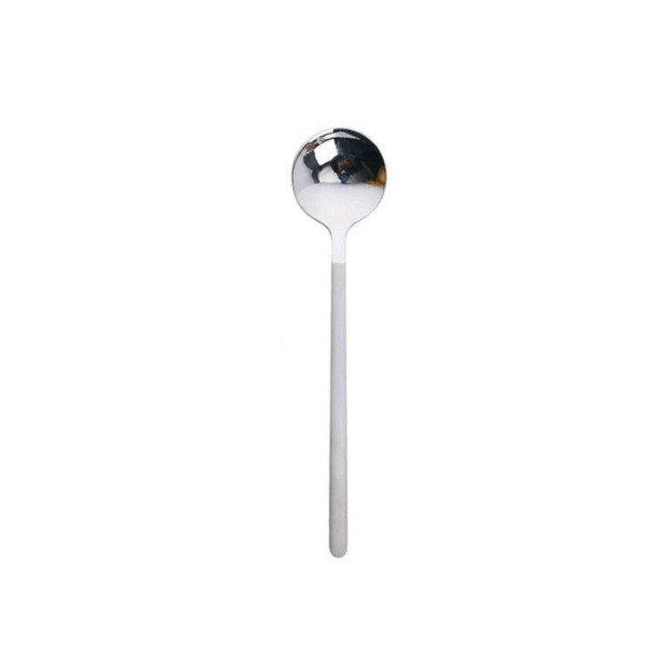Mini accessori cucchiaino da caffè cucina cucchiaio da dessert sala da pranzo forma rotonda caffè in acciaio inossidabile casa, 13cm, 15cm, 17cm