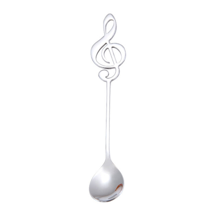 2 cucchiai creativi per note musicali, cucchiaini per mescolare il caffè, cucchiaini da regalo in acciaio inossidabile, titanio, musica da bar