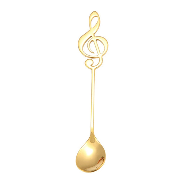 2 cucchiai creativi per note musicali, cucchiaini per mescolare il caffè, cucchiaini da regalo in acciaio inossidabile, titanio, musica da bar