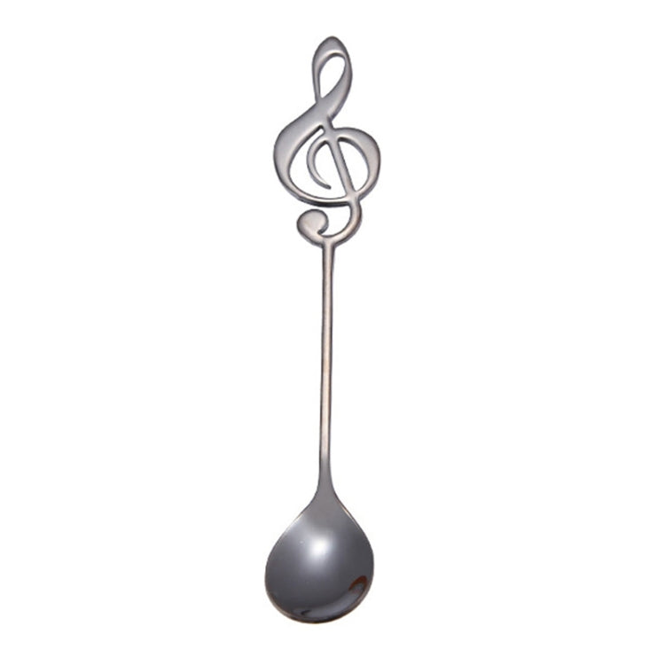 2 cucchiai creativi per note musicali, cucchiaini per mescolare il caffè, cucchiaini da regalo in acciaio inossidabile, titanio, musica da bar
