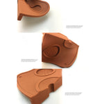 Tampone da caffè angolare con riempimento antiscivolo da 2 pezzi, Small 12.5×14cm, Large 15×20cm, Extra Large 16×22cm