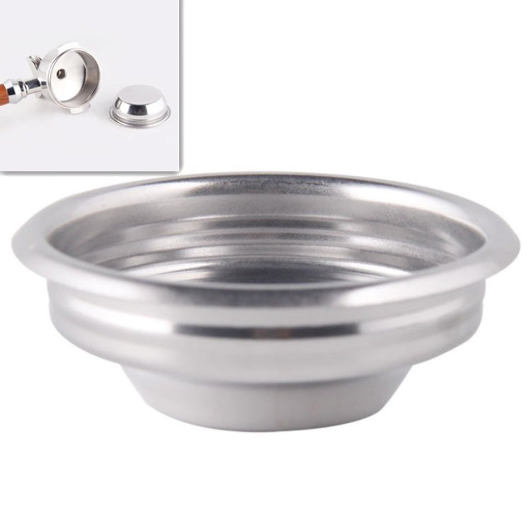 Macchina da caffè semiautomatica Ciotola per polvere in acciaio inossidabile Filtro per testata Filtro con impugnatura senza fondo, Single Cup 58mm Universal, Double Cup 58mm Universal