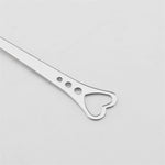 2 cucchiai in acciaio inox, cucchiaini da caffè portatili in metallo, stoviglie creative per regali per feste di matrimonio, a forma di cuore, Silver Single Hole Love, Silver Porous Love, Gold Single Hole Love, Rose Gold Porous Love, Blue Porous Love  ...