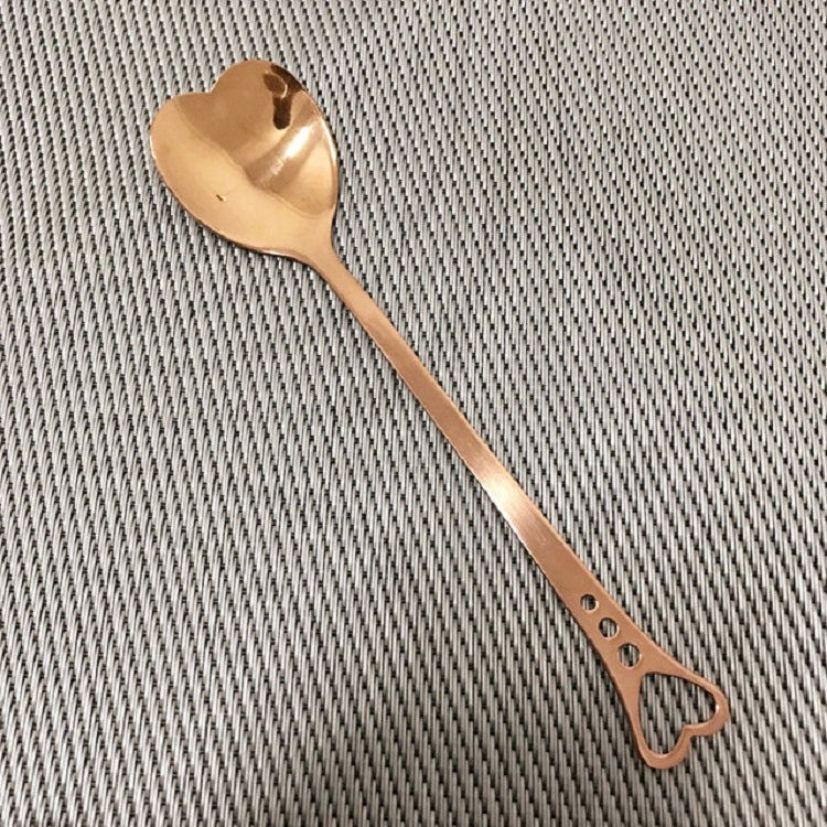 2 cucchiai in acciaio inox, cucchiaini da caffè portatili in metallo, stoviglie creative per regali per feste di matrimonio, a forma di cuore, Silver Single Hole Love, Silver Porous Love, Gold Single Hole Love, Rose Gold Porous Love, Blue Porous Love  ...