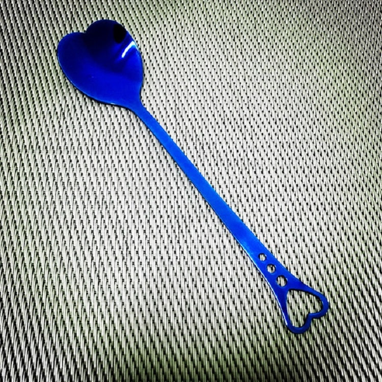 2 cucchiai in acciaio inox, cucchiaini da caffè portatili in metallo, stoviglie creative per regali per feste di matrimonio, a forma di cuore, Silver Single Hole Love, Silver Porous Love, Gold Single Hole Love, Rose Gold Porous Love, Blue Porous Love  ...