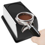 Tampone per martello per caffè espresso in silicone in acciaio inossidabile, supporto per barista, tampone per polvere