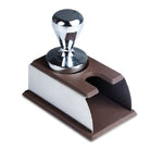 Tampone per martello per caffè espresso in silicone in acciaio inossidabile, supporto per barista, tampone per polvere