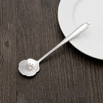Cucchiaio per mescolare il caffè con cucchiaio creativo per fiori in acciaio inossidabile da 3 pezzi, Cherry Blossom Spoon, Rose Flower Spoon, Sun Flower Spoon, Sunflower Spoon, Pansy Flower Spoon, Bellflower Spoon, Plum Flower Spoon, Cosmos Flower Spoon
