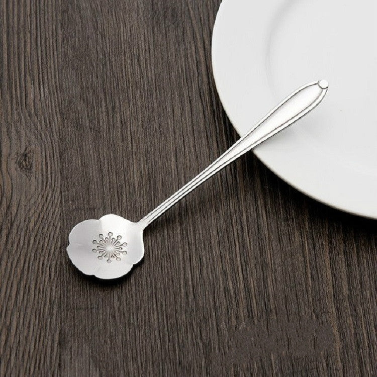 Cucchiaio per mescolare il caffè con cucchiaio creativo per fiori in acciaio inossidabile da 3 pezzi, Cherry Blossom Spoon, Rose Flower Spoon, Sun Flower Spoon, Sunflower Spoon, Pansy Flower Spoon, Bellflower Spoon, Plum Flower Spoon, Cosmos Flower Spoon