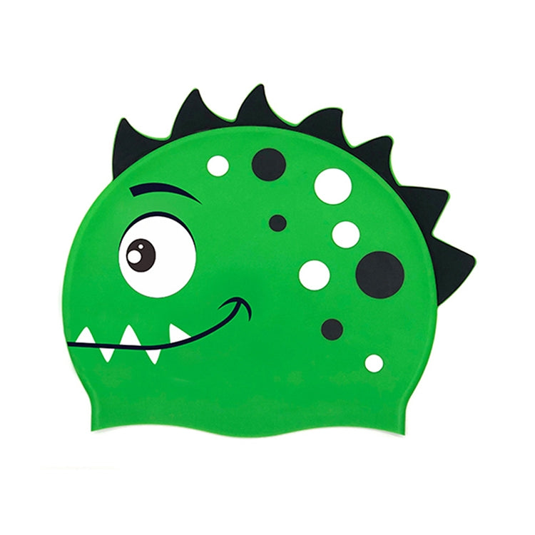Cuffia da nuoto in silicone confortevole per dinosauro cartone animato per bambini, Children Swimming Cap(Blue1), Children Swimming Cap(Blue2), Children Swimming Cap(Green1), Children Swimming Cap(Green2), Children Swimming Cap(Pink)