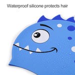 Cuffia da nuoto in silicone confortevole per dinosauro cartone animato per bambini, Children Swimming Cap(Blue1), Children Swimming Cap(Blue2), Children Swimming Cap(Green1), Children Swimming Cap(Green2), Children Swimming Cap(Pink)