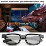 Occhiali polarizzati 3D per film stereo senza flash