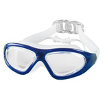 J8150 Protezione per gli occhi Occhialini da nuoto a luce piatta per adulti antiappannamento con montatura grande e tappi per le orecchie, J8150 (Transparent Black), J8150 (Transparent Red Silver), J8150 (Transparent White), J8150 (Smoky Black)        ...