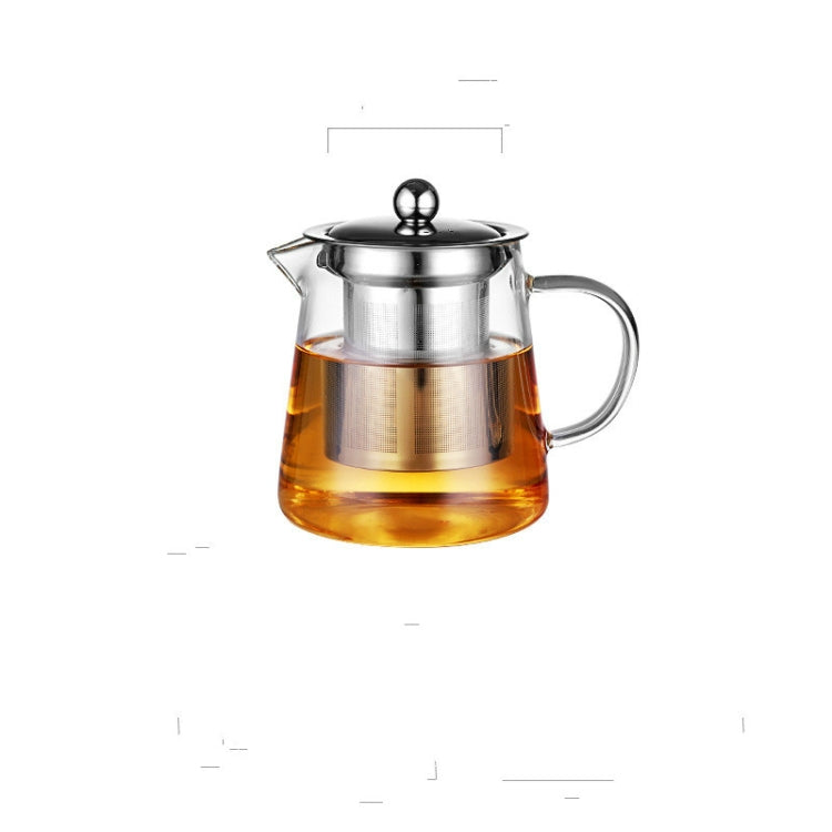 Set da tè in teiera di vetro resistente al calore di grande capacità con filtro in acciaio inossidabile per il tè Kung Fu, 450ML, 550ML, 750ML, 950ML