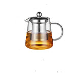 Set da tè in teiera di vetro resistente al calore di grande capacità con filtro in acciaio inossidabile per il tè Kung Fu, 450ML, 550ML, 750ML, 950ML