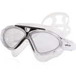 JIEJIA J8170 Occhiali da nuoto per adulti con montatura grande, impermeabili e antiappannamento, J8170(Black Transparent), J8170(Blue Transparent), J8170(Pink Transparent), J8170(Pearl Blue)