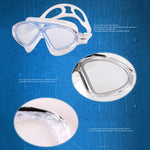 JIEJIA J8170 Occhiali da nuoto per adulti con montatura grande, impermeabili e antiappannamento, J8170(Black Transparent), J8170(Blue Transparent), J8170(Pink Transparent), J8170(Pearl Blue)