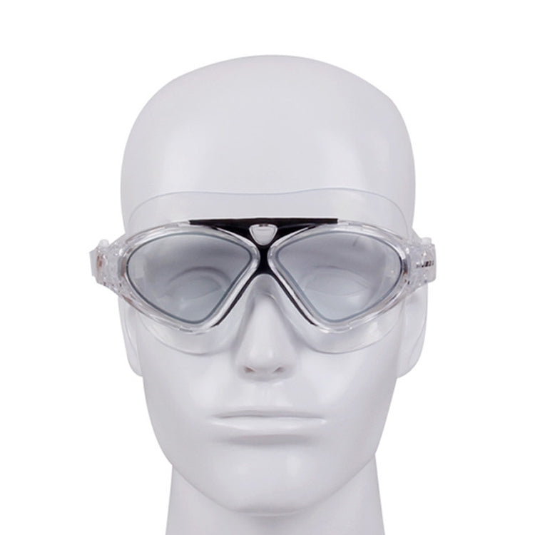 JIEJIA J8170 Occhiali da nuoto per adulti con montatura grande, impermeabili e antiappannamento, J8170(Black Transparent), J8170(Blue Transparent), J8170(Pink Transparent), J8170(Pearl Blue)