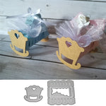 DIY Baby Cradle Coltello in acciaio al carbonio Modello per bambini Puzzle Paper Art Goffratura, Baby Cradle  Shape