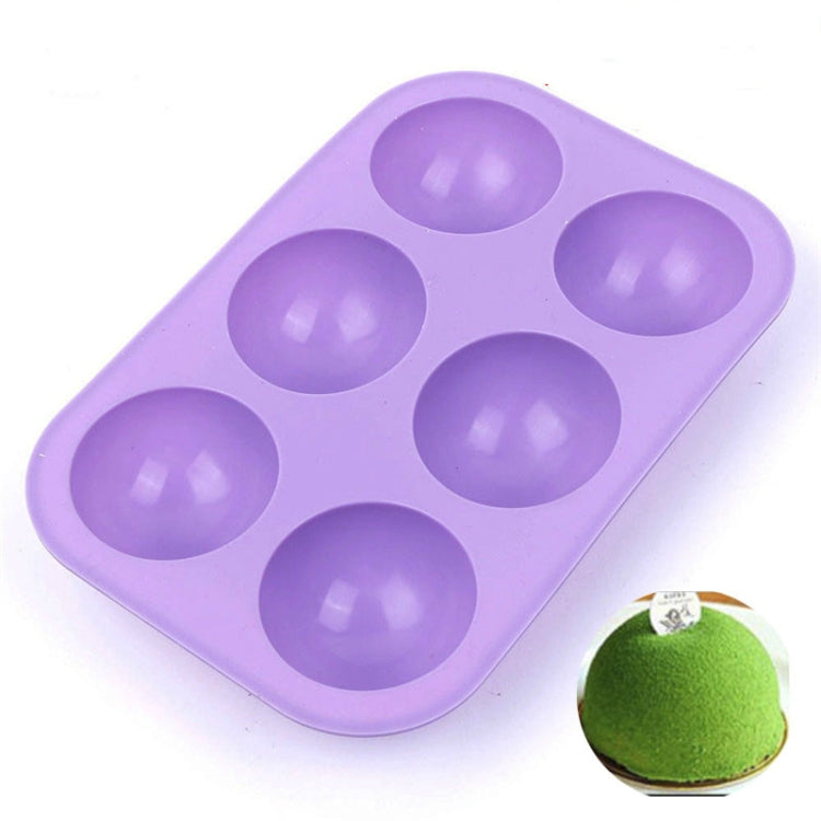 2 pezzi 6 stampi per torta in silicone semicircolare anche piccoli, stampo in gesso per candele profumate alla gelatina, Small Semi-Circular