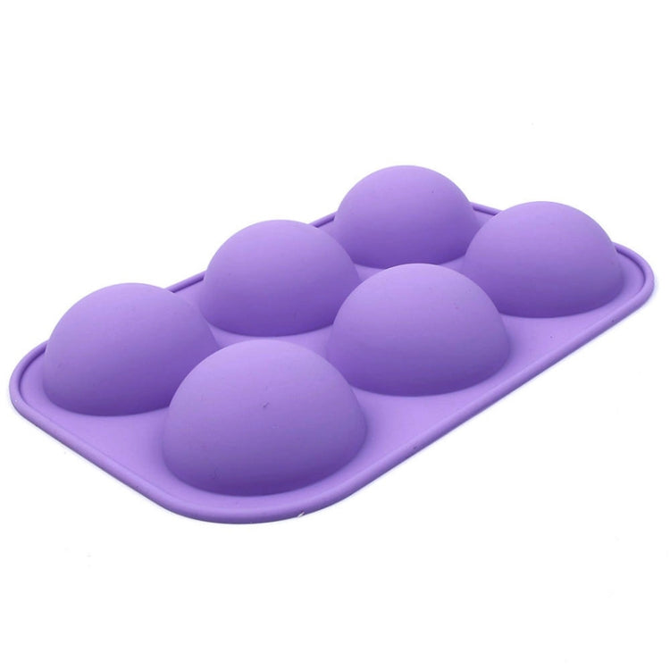 2 pezzi 6 stampi per torta in silicone semicircolare anche piccoli, stampo in gesso per candele profumate alla gelatina, Small Semi-Circular