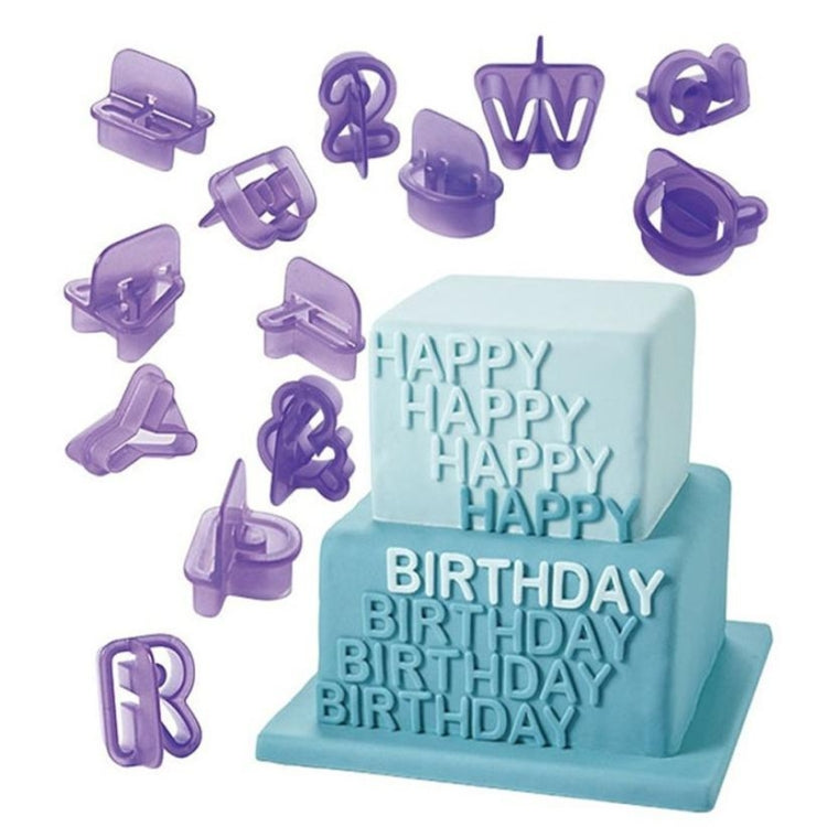 2 stampi alfanumerici in plastica per biscotti, simbolo di fondente, stampi per stampa decorativa, Alphanumeric Shape