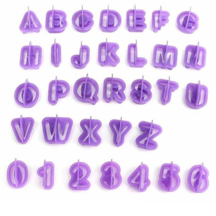 2 stampi alfanumerici in plastica per biscotti, simbolo di fondente, stampi per stampa decorativa, Alphanumeric Shape