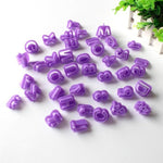 2 stampi alfanumerici in plastica per biscotti, simbolo di fondente, stampi per stampa decorativa, Alphanumeric Shape