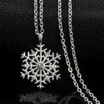 3 collane di cristallo di natale del fiore di zircone del fiocco di neve di fascini di PCS