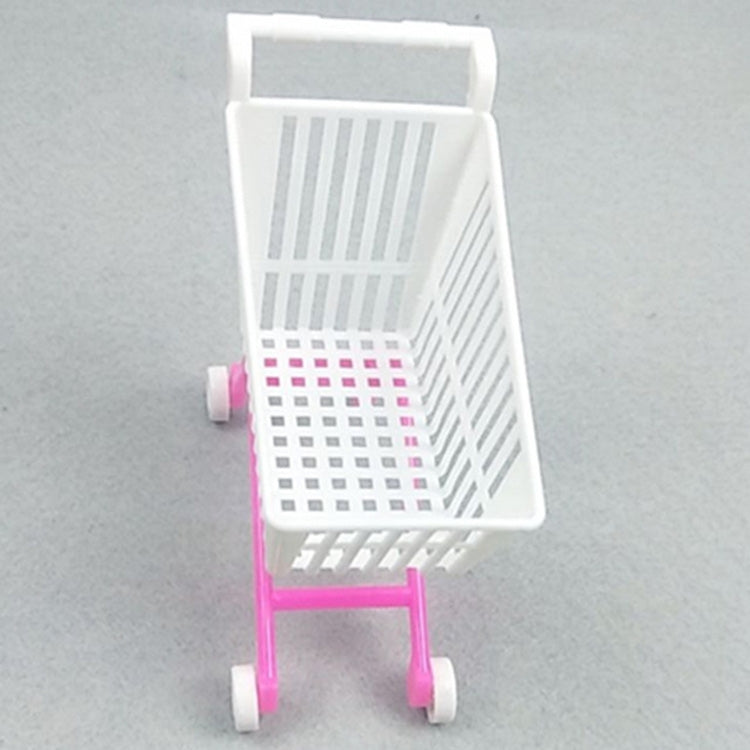 Regalo di compleanno per bambini del giocattolo del carrello della spesa del carrello di simulazione della bambola di plastica da 3 pezzi