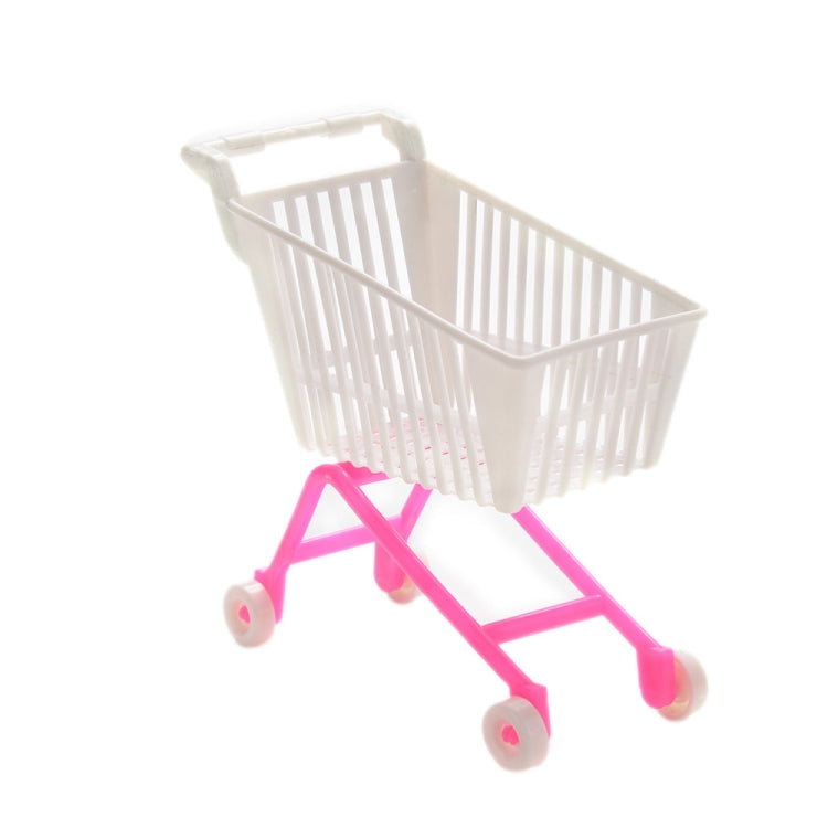 Regalo di compleanno per bambini del giocattolo del carrello della spesa del carrello di simulazione della bambola di plastica da 3 pezzi