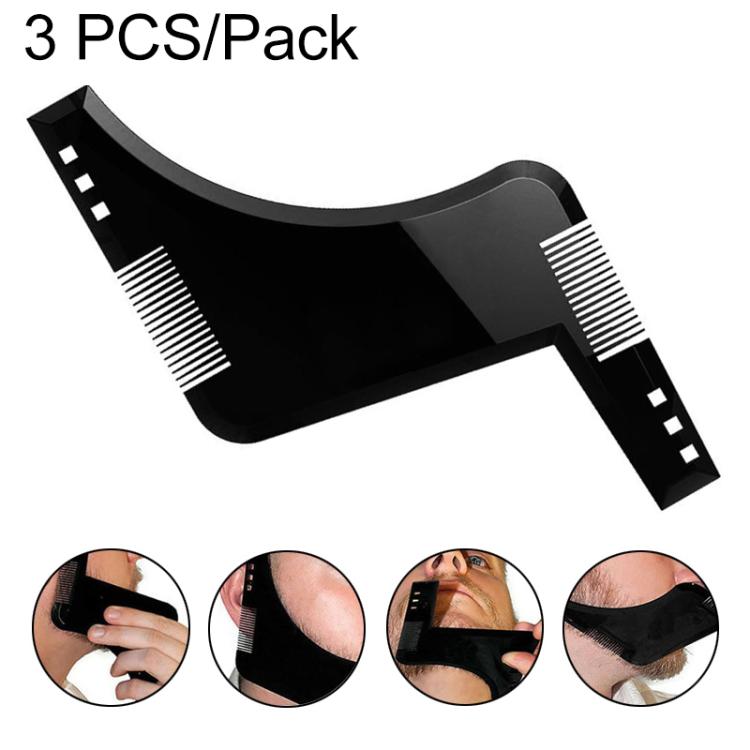 Strumento per modellare barba con pettine integrato in ABS
