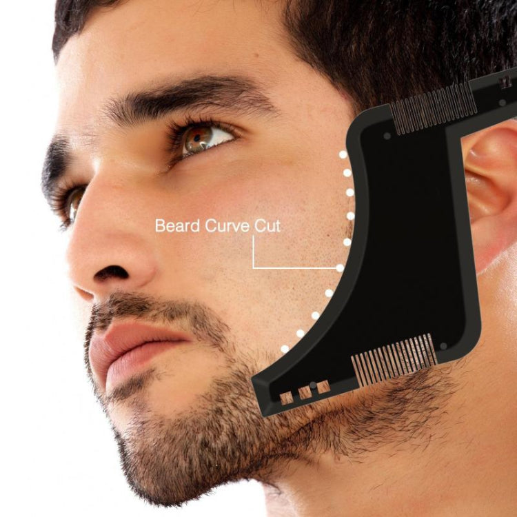 Strumento per modellare barba con pettine integrato in ABS