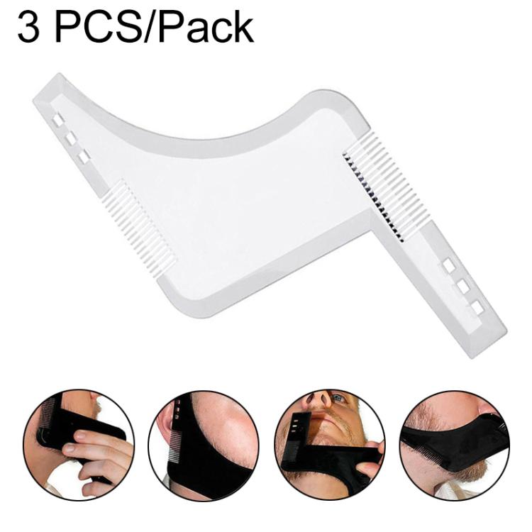 Strumento per modellare barba con pettine integrato in ABS