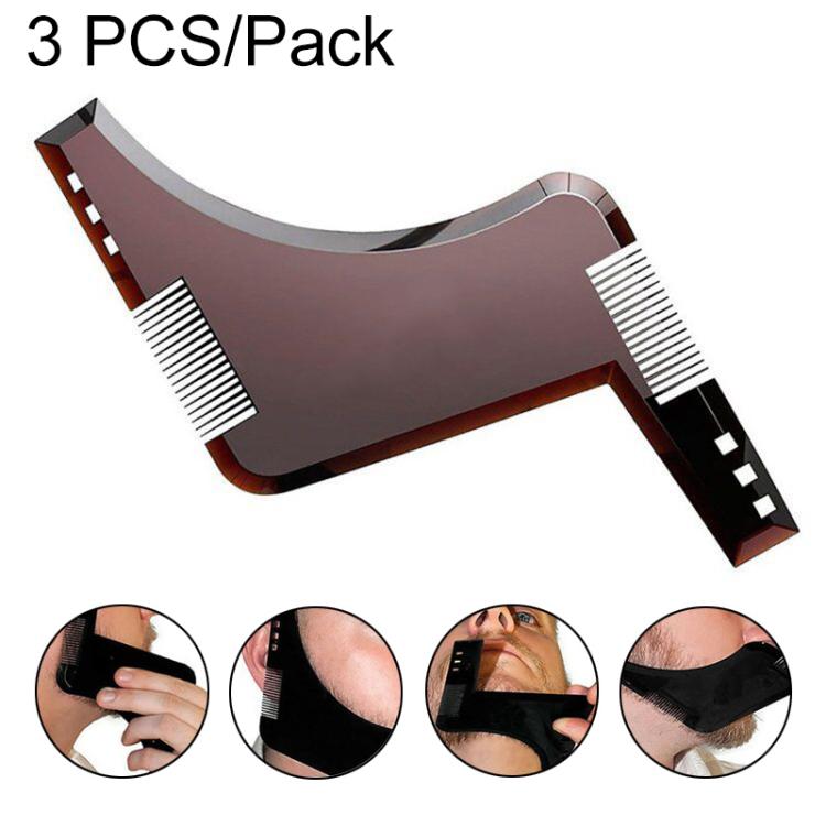 Strumento per modellare barba con pettine integrato in ABS