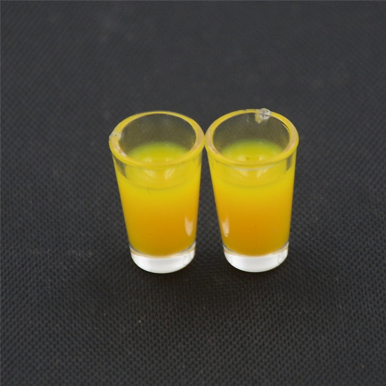 3 paia di accessori per casa delle bambole in miniatura in miniatura 1:12. Modello in plastica con mini tazza, Juice Cup