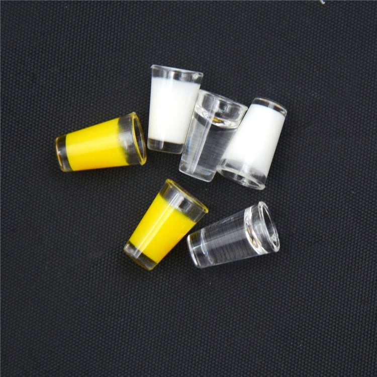 3 paia di accessori per casa delle bambole in miniatura in miniatura 1:12. Modello in plastica con mini tazza, Juice Cup