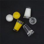 3 paia di accessori per casa delle bambole in miniatura in miniatura 1:12. Modello in plastica con mini tazza, Juice Cup